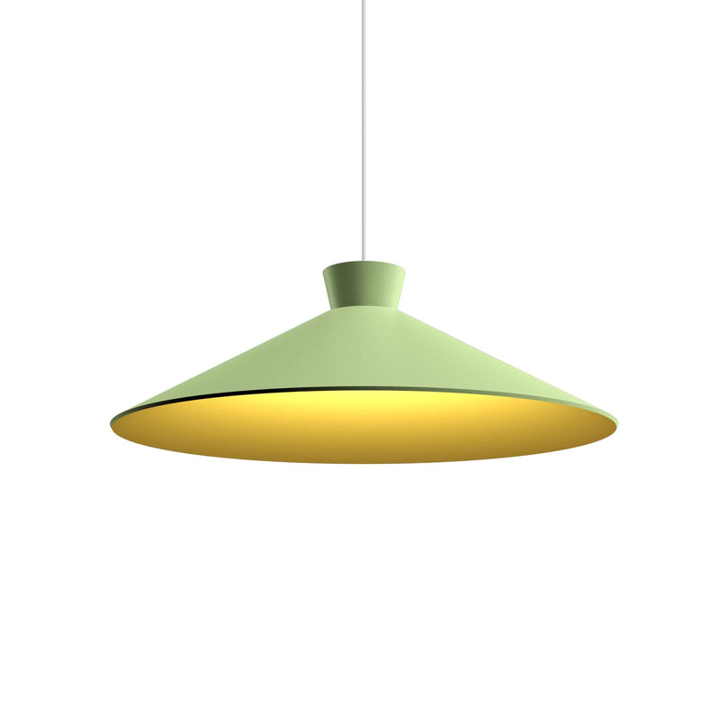 Conica Topper Wide Pendant By Accord Lighting, Finish: Olive Green