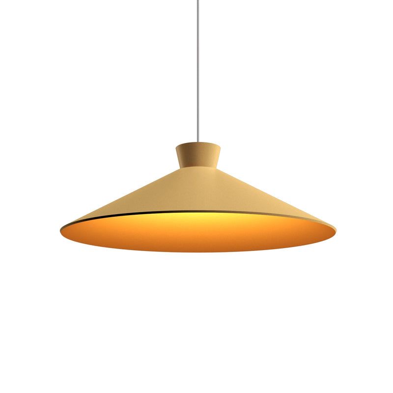 Conica Topper Wide Pendant By Accord Lighting, Finish: Pale Gold