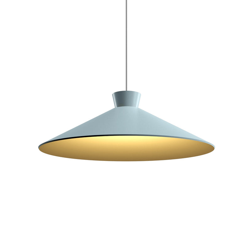 Conica Topper Wide Pendant By Accord Lighting, Finish: Satin Blue