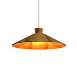 Conica Topper Wide Pendant By Accord Lighting, Finish: Teak