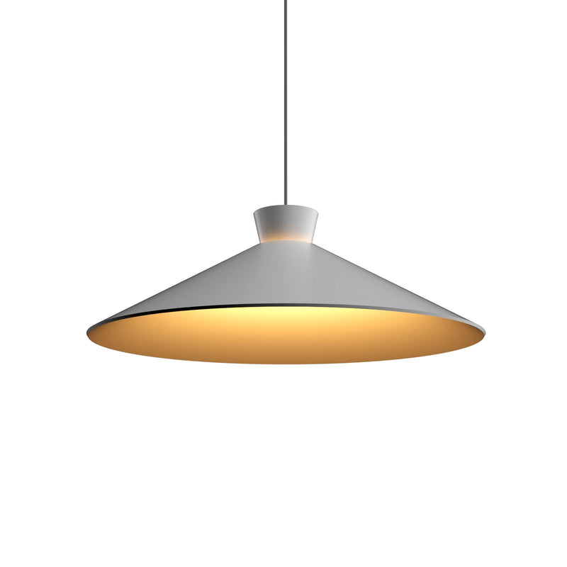 Conica Topper Wide Pendant By Accord Lighting, Finish: White