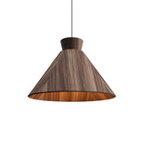 Conica Wide Pendant By Accord Lighting, Finish: American Walnut