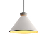 Conica Wide Pendant By Accord Lighting, Finish: Irescent White
