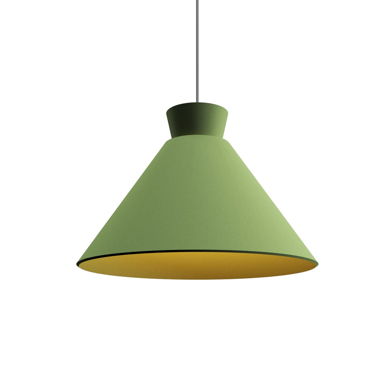 Conica Wide Pendant By Accord Lighting, Finish: Olive Green