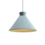 Conica Wide Pendant By Accord Lighting, Finish: Satin Blue