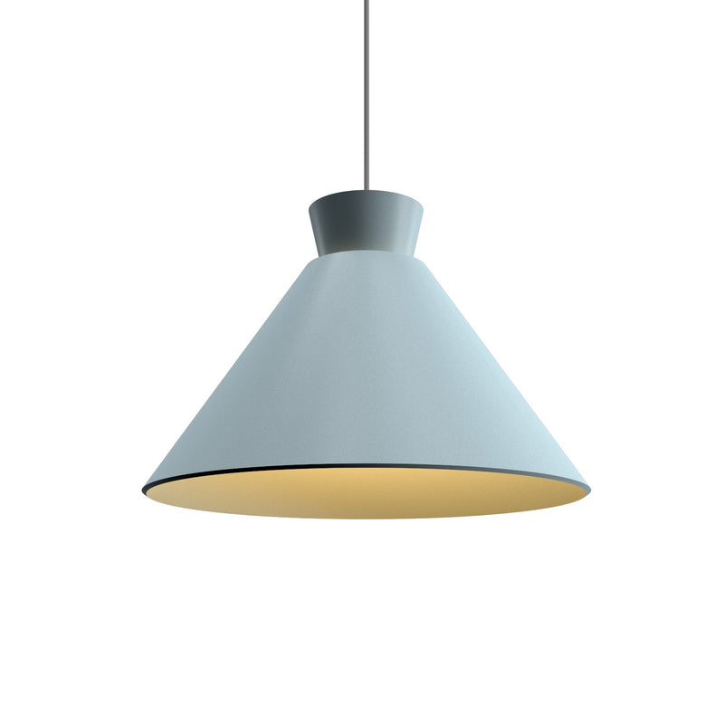 Conica Wide Pendant By Accord Lighting, Finish: Satin Blue