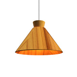Conica Wide Pendant By Accord Lighting, Finish: Teak