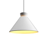 Conica Wide Pendant By Accord Lighting, Finish: White