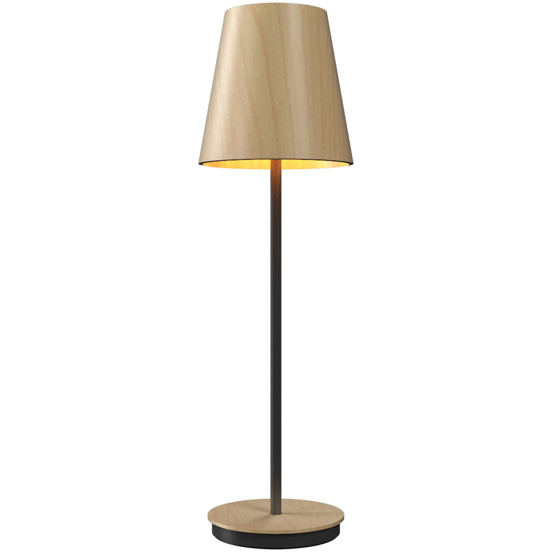 Conical Table Lamp Maple Small By Accord