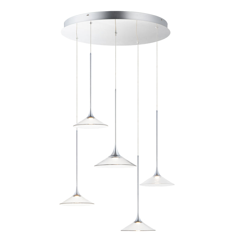 Cono LED 5-Light Pendant by ET2