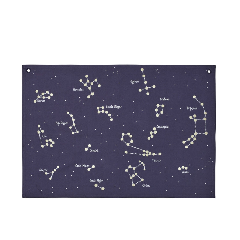 Constellation Textile Map - Dark Blue