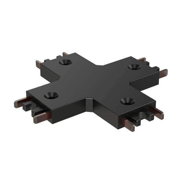 Continuum Track 4 Way X Connector Black By ET2