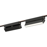 Continuum Track Light Gimbal Flat 9 Head Black By ET2 Alternative View