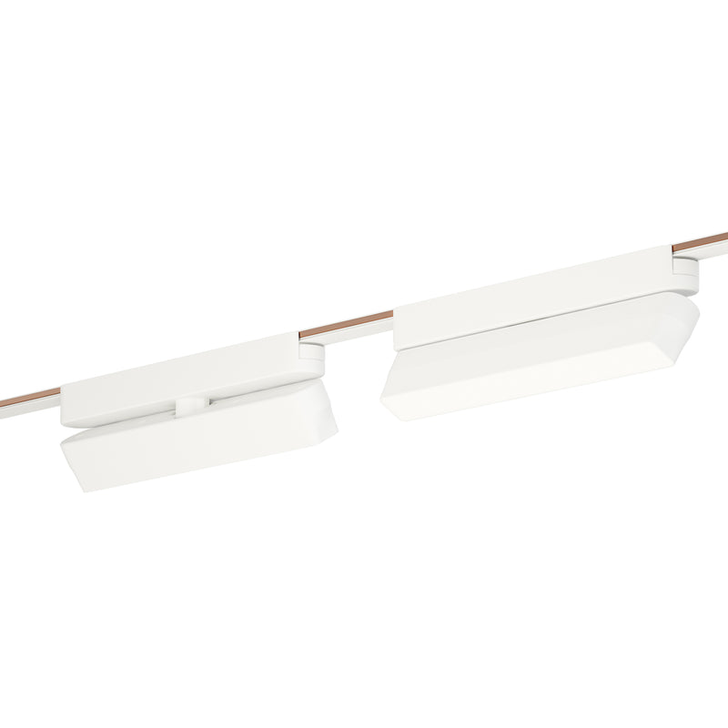 Continuum Track Light Gimbal Flat 9 Head White By ET2 Alternative View