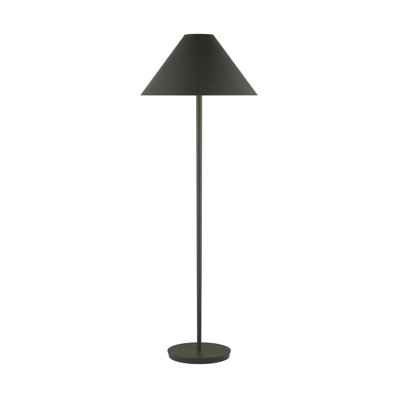 Contra Floor Lamp — 21 5/8", Matte Charcoal Black, Matte Charcoal Black
