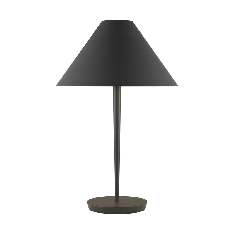Contra Table Lamp — 16", Matte Charcoal Black, Matte Charcoal Black