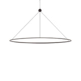 Converge Chandelier - Large - Black Brass by Sonneman