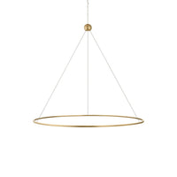 Converge Chandelier - Small - Modern Brass by Sonneman