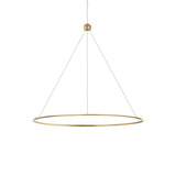 Converge Chandelier - Small - Modern Brass by Sonneman