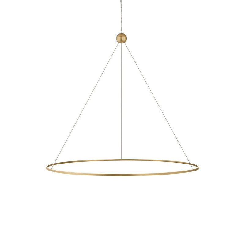 Converge Chandelier - Small - Modern Brass by Sonneman