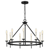 Copley Medium Ring Chandelier - Black - by Hinkley