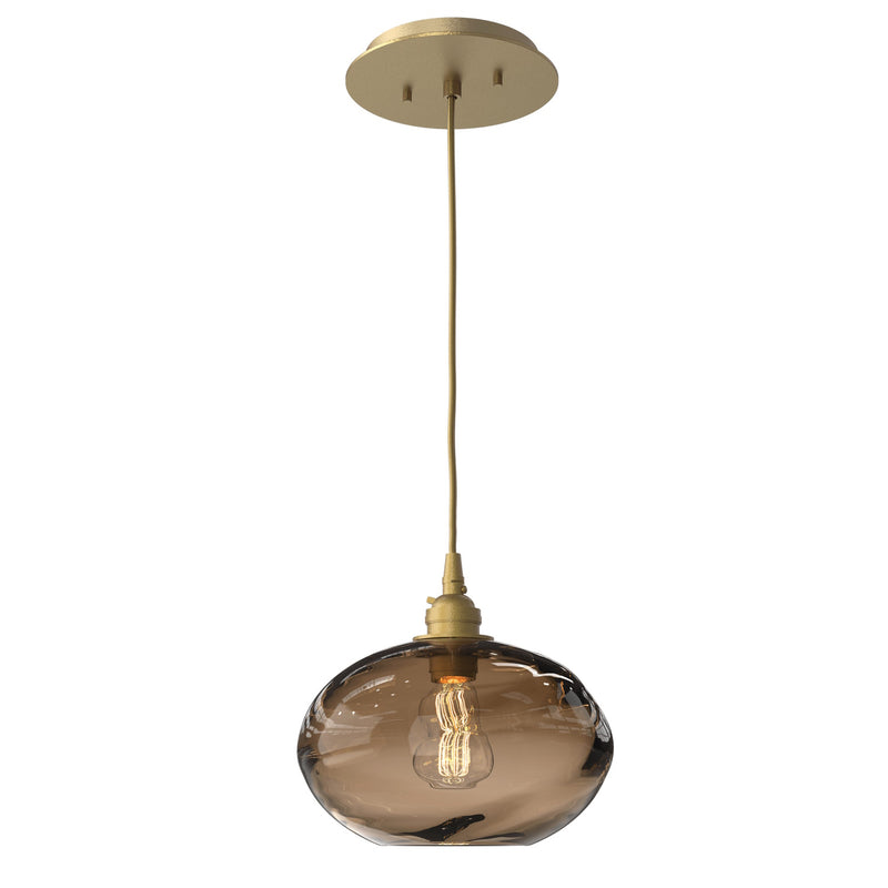 Coppa Pendant Light By Hammerton, Color: Bronze, Finish: Gilded Brass