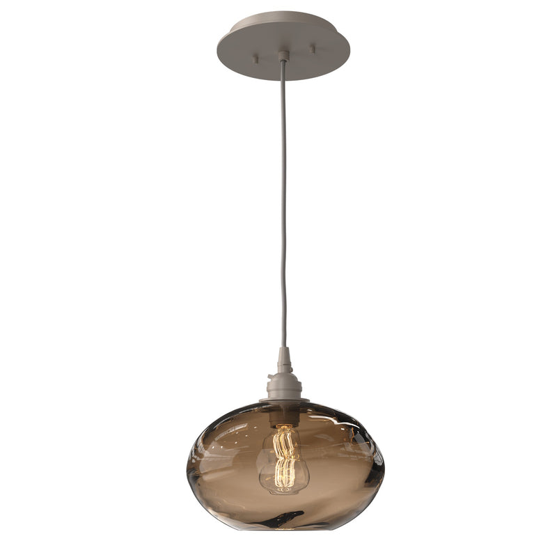 Coppa Pendant Light By Hammerton, Color: Bronze, Finish: Metallic Beige Silver