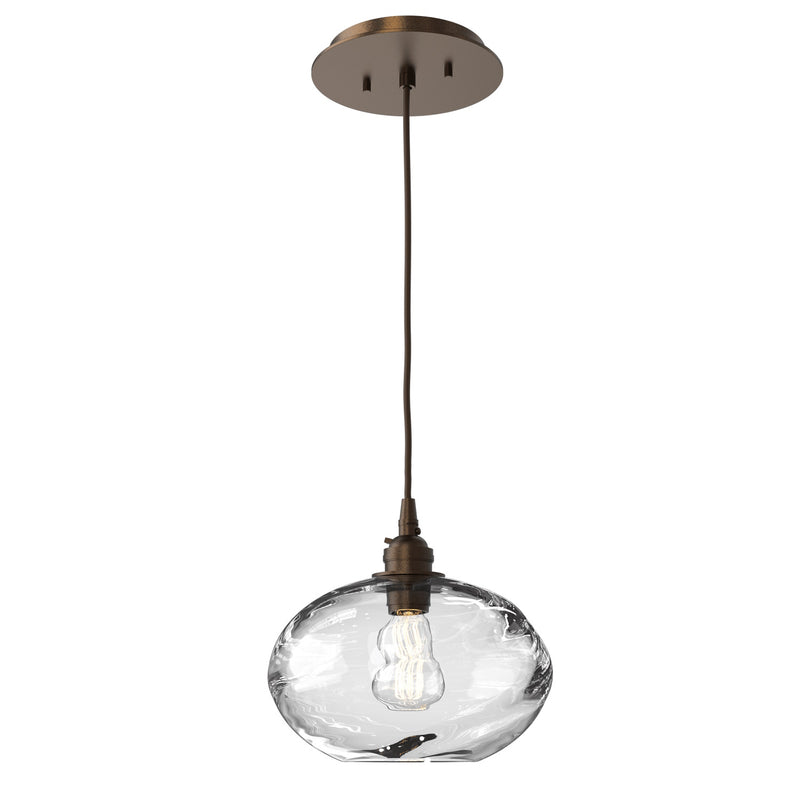 Coppa Pendant Light By Hammerton, Color: Clear, Finish: Flat Bronze