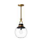 Copperfield Pendant — 12 Inch, Aged Gold, Clear