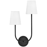 Cora Wall Sconce Black Right By Lark Living  - Front View1