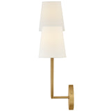 Cora Wall Sconce Lacquered Brass Left By Lark Living - Side View1