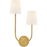 Cora Wall Sconce Lacquered Brass Left By Lark Living 