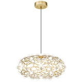 Coral Chandelier Small Gold By Matteo