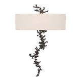 Coral Wall Sconce in Black by Hubbardton Forge