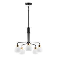 Coraline Chandelier Bronze / Satin Brass by Maxim Lighting