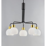 Coraline Chandelier Bronze / Satin Brass by Maxim Lighting