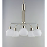 Coraline Chandelier Satin Nickel by Maxim Lighting