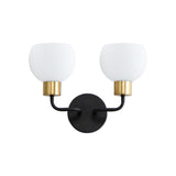 Coraline Wall Sconce Bronze / Satin Brass by Maxim Lighting