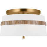 Cordtlandt Semi-Flushmount — 14", Rattan