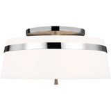 Cordtlandt Semi-Flushmount — 19", Polished Nickel