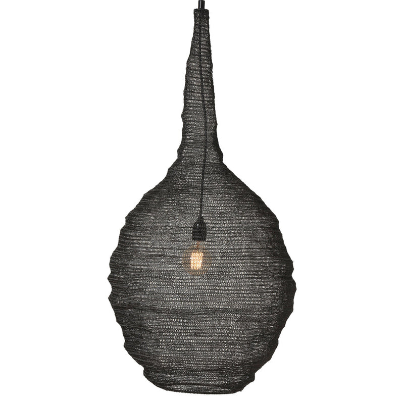 Corfu Pendant Light Powder Coated Matte Black By Renwil Main View 1
