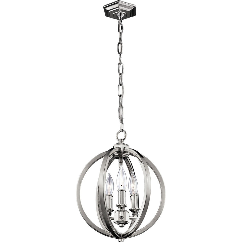 Corinne Pendant — 11 1/4", Polished Nickel