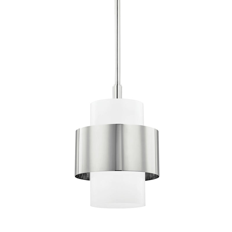 Corinth Pendant - 11 Inch - Polished Nickel by Hudson Valley