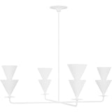 Cornet Chandelier — 46", Cast Plaster, Cast Plaster