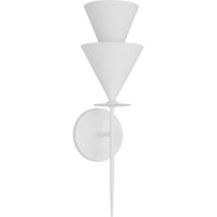 Cornet Wall Sconce — 7", Cast Plaster, Cast Plaster