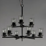 Corona Multi-Tier Chandelier Black by Maxim Lighting