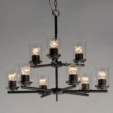 Corona Multi-Tier Chandelier Black by Maxim Lighting