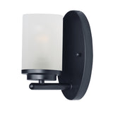 Corona Wall Sconce Vanity Light Black by Maxim Lighting