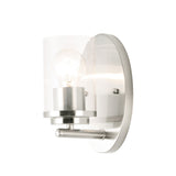 Corona Wall Sconce Vanity Light Satin Nickel by Maxim Lighting