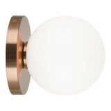 Cosmo Wall Sconce 6 Inch Aged Gold Brass Opal